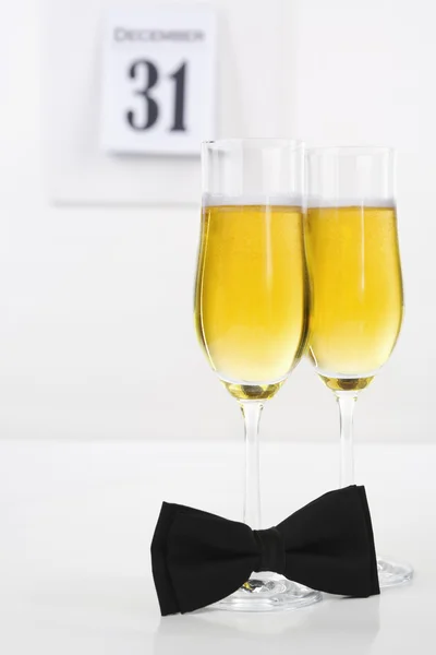 Champagner an Silvester — Stockfoto
