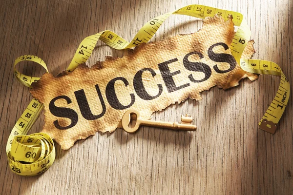 Medição do conceito de sucesso — Fotografia de Stock