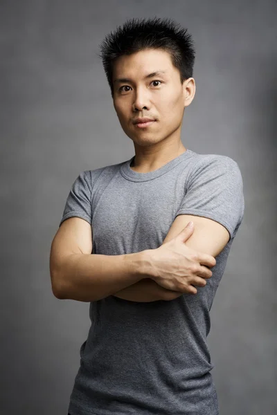 Fitness Aziatische jonge man — Stockfoto