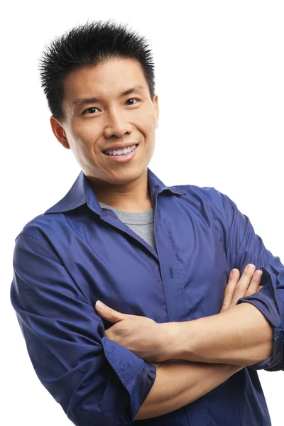 Förtroende asiatiska ung man — Stockfoto