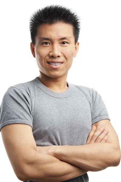Fitness asiatischer junger Mann — Stockfoto