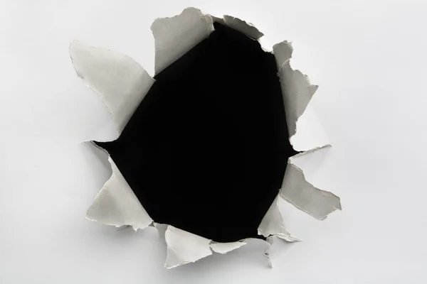 Empty hole on cracked wall — Stock Photo, Image