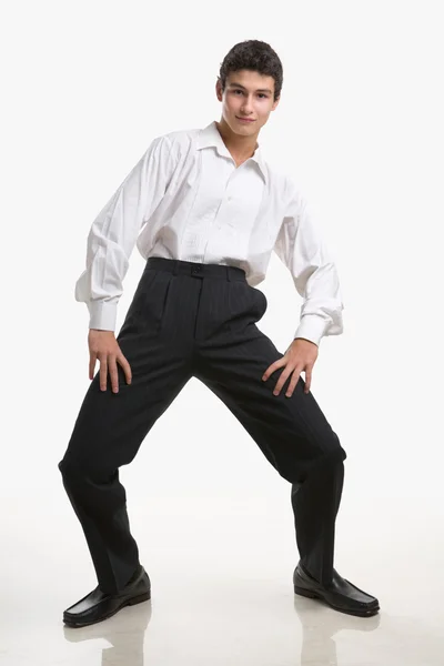 Funny pose of a male teenager — Stock Photo, Image