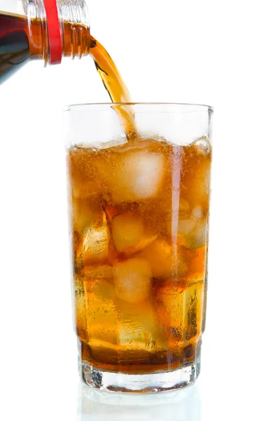 Pouring cola — Stock Photo, Image