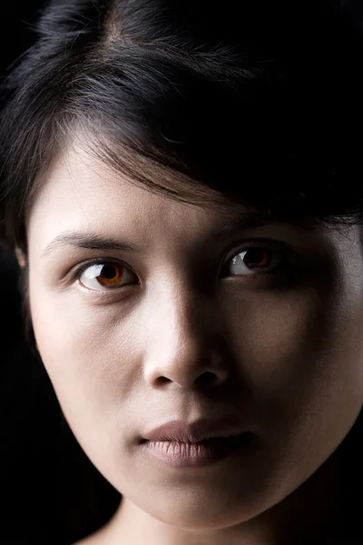 Close up van Aziatische vrouw — Stockfoto