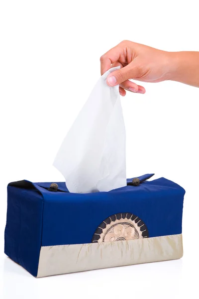 Picking a tissue paper — Stock Photo, Image