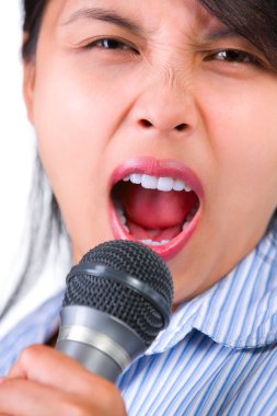 Singing loudly clipart