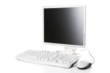 White computer clipart