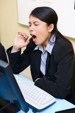 Yawn or pain? clipart