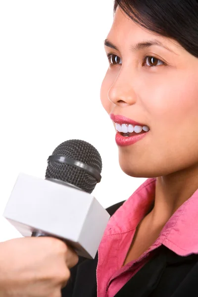 Being interviewed — Stock Photo, Image