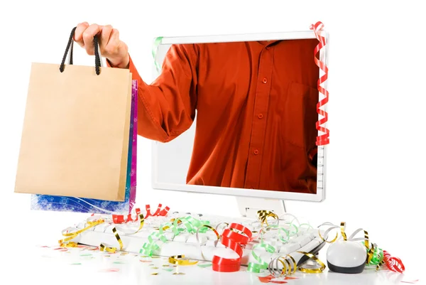Seasonal online shopping — Stock Photo, Image