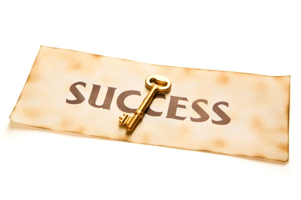 Golden key to success — Stock Photo, Image