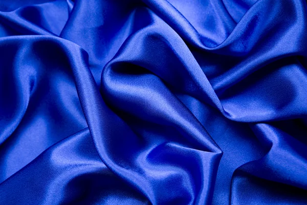 Blue satin pattern — Stock Photo, Image