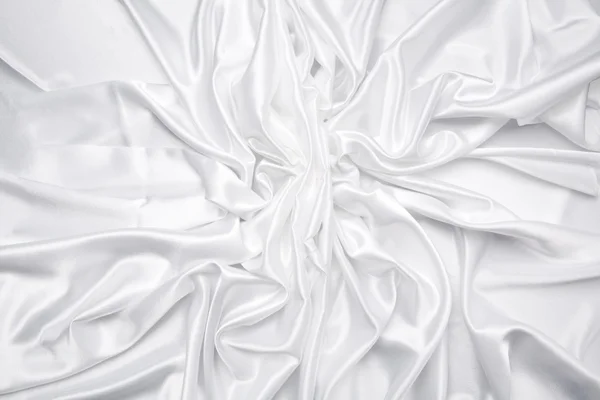 Satin blanc motif aléatoire — Photo