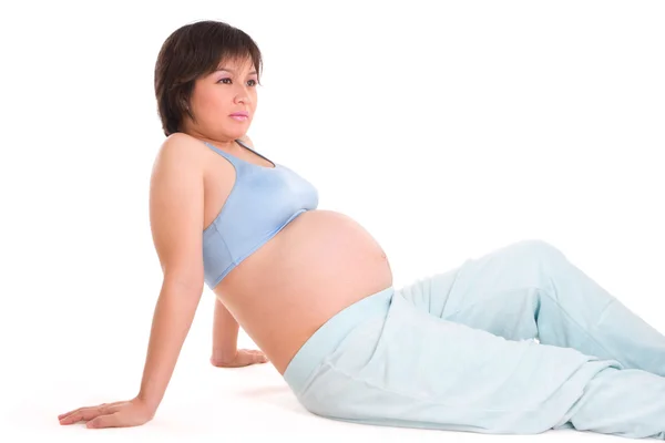Серія вагітності - розслабтеся — стокове фото