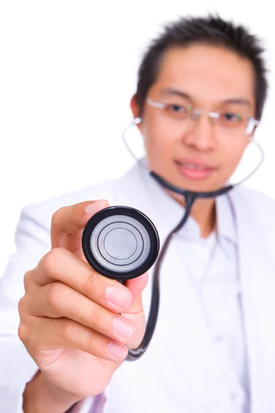 Examining using stethoscope — Stock Photo, Image