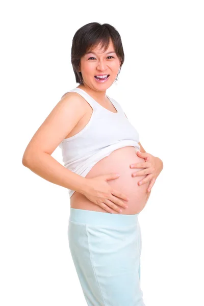 Σειρά εγκυμοσύνης - χαρούμενος — Φωτογραφία Αρχείου