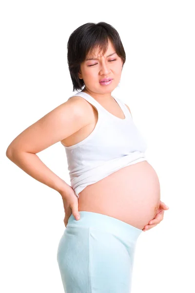 Pregnancy series - pain — Stock Photo, Image