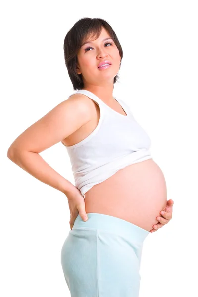Σειρά εγκυμοσύνης - κοιτώντας μακριά — Φωτογραφία Αρχείου