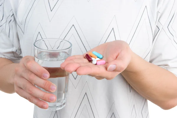 Medicamentos a la mano — Foto de Stock