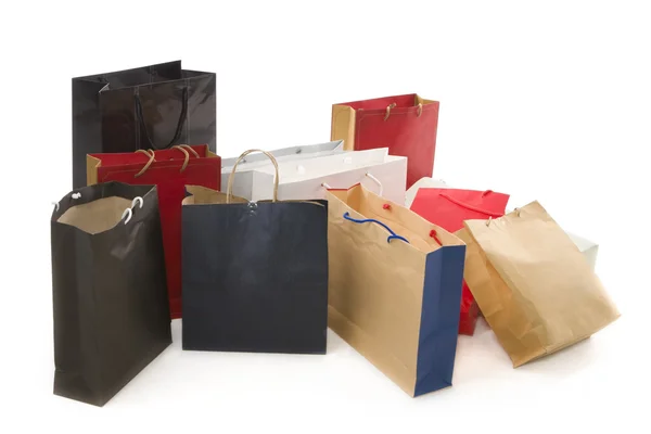 Serie de compras - bolsas de papel — Foto de Stock