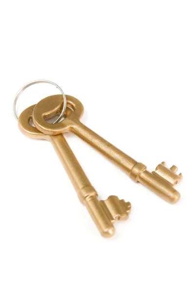 Zlaté klíče série - pár — Stock fotografie