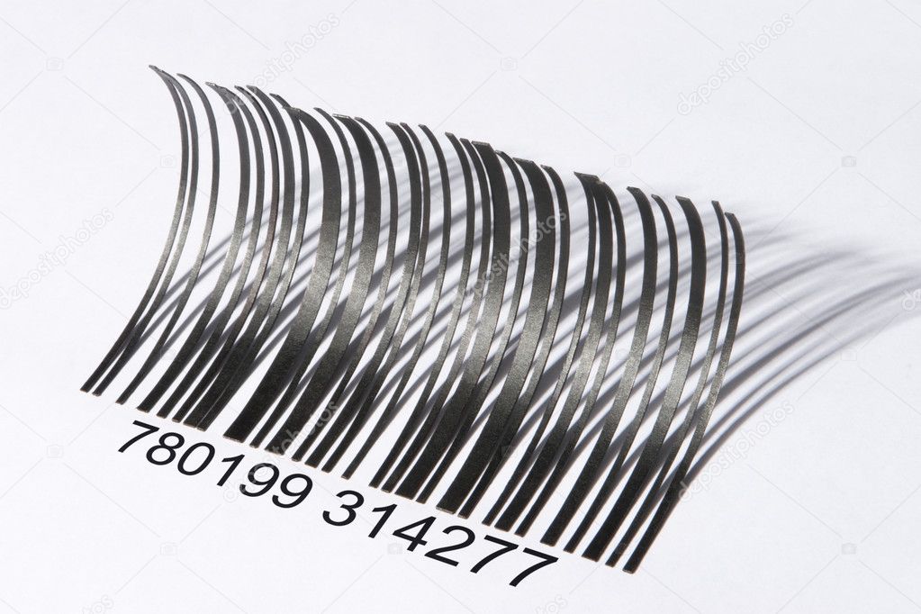 Eyelash shaped barcode