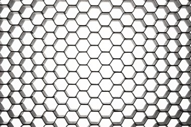 Beehive pattern in circular perspective clipart
