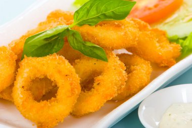 Calamari or onion ring clipart