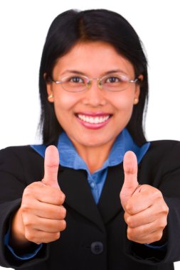 Double thumbs up clipart