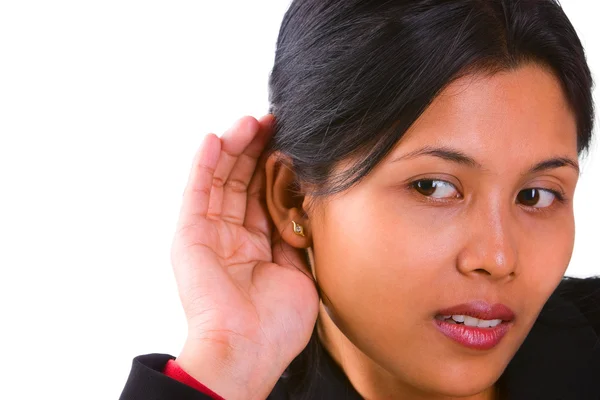 I can't hear what you say — Stock Photo, Image