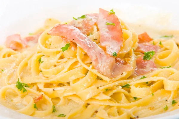 Stock image Pasta with ham