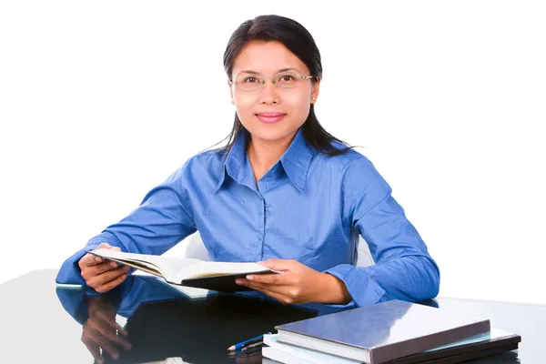 Elegant pose of an educated person — Stock Photo, Image