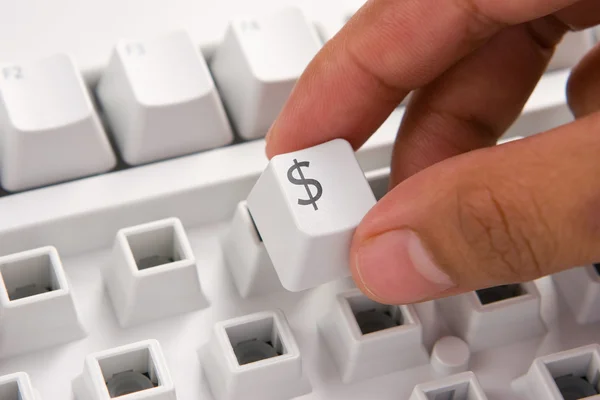 E-commerce keyboard : Dollar — Stock Photo, Image