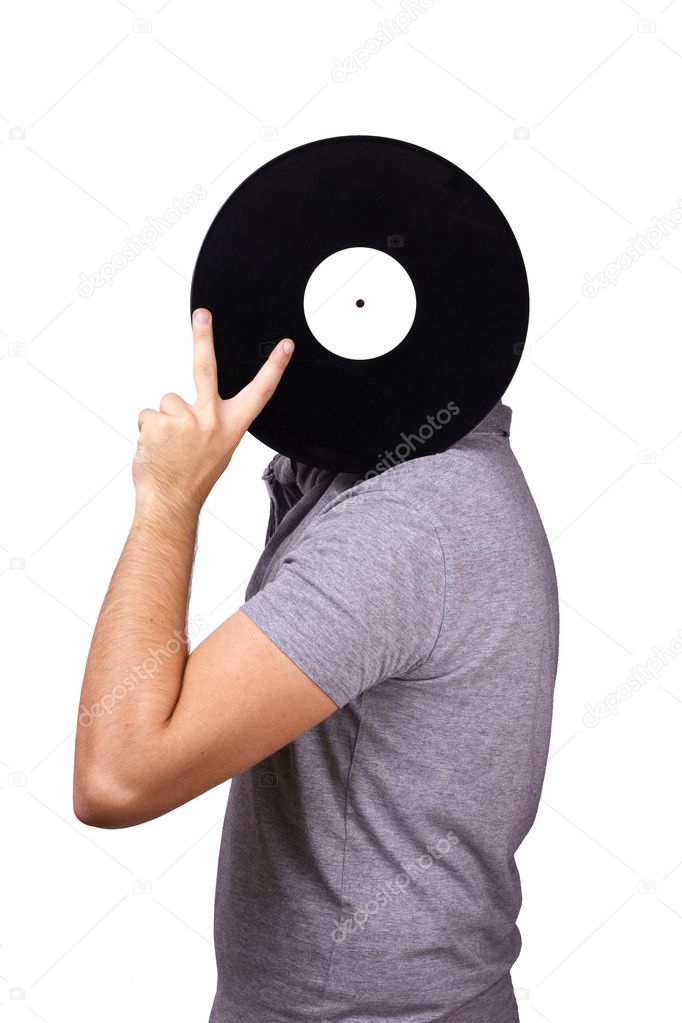 Men holding vinyl