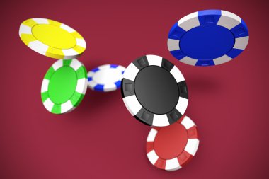 Düşen poker fişleri