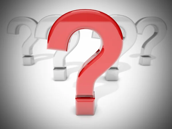 stock image Group of question marks