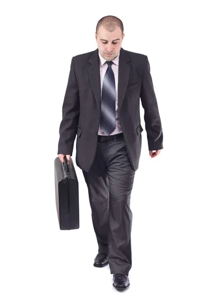 Volwassen zakenman in zijn weg naar de werkplek — Stockfoto