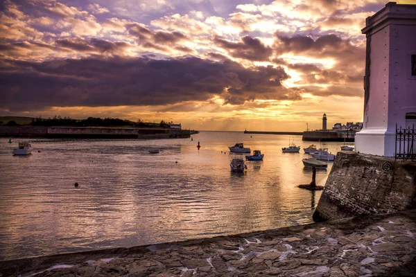 Sunset in Saint-Gilles — Stock Photo, Image