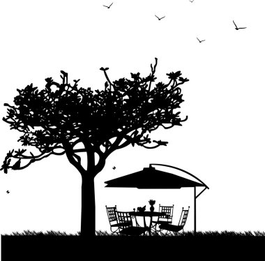 Garden furniture clipart