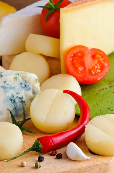 Käse und Gewürze — Stockfoto