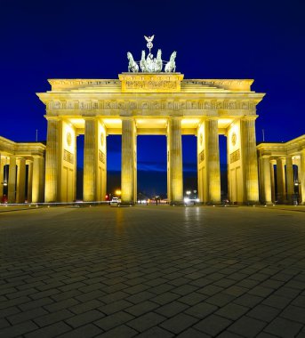 Brandenburg gate in Berlin clipart