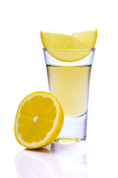 Tequila med citron — Stockfoto