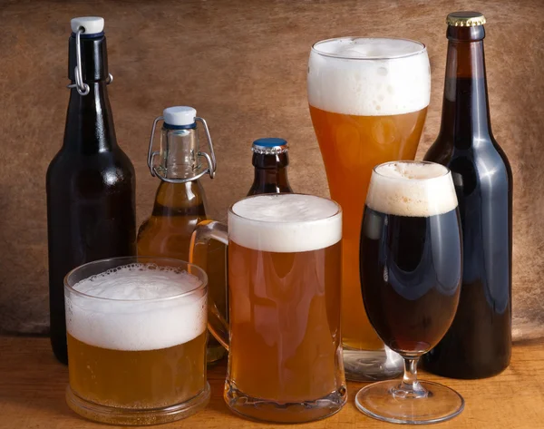 Varias bebidas de cerveza —  Fotos de Stock