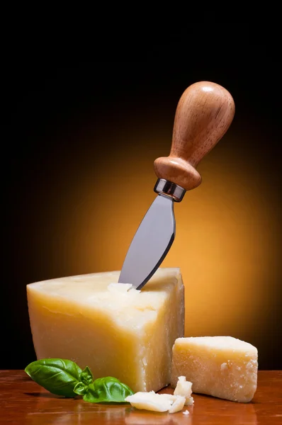 Włoski twardy ser twardy parmezan — Zdjęcie stockowe