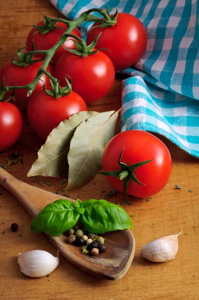 Ingredientes para molho de tomate — Fotografia de Stock