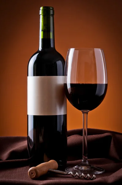 Rode wijn stilleven — Stockfoto