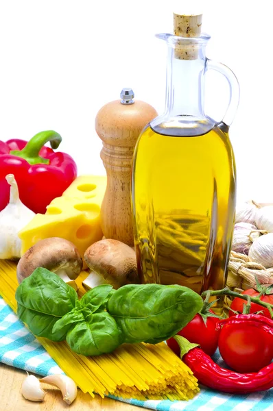 Traditional pasta ingredients — Stock Photo, Image