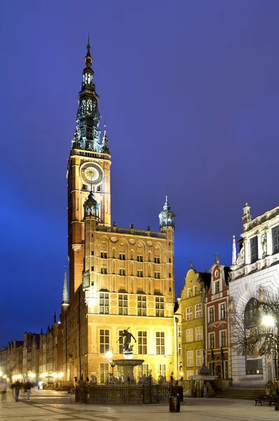 Antiguo ayuntamiento en gdansk — Foto de Stock
