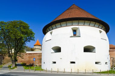 Thick tower in Sibiu clipart